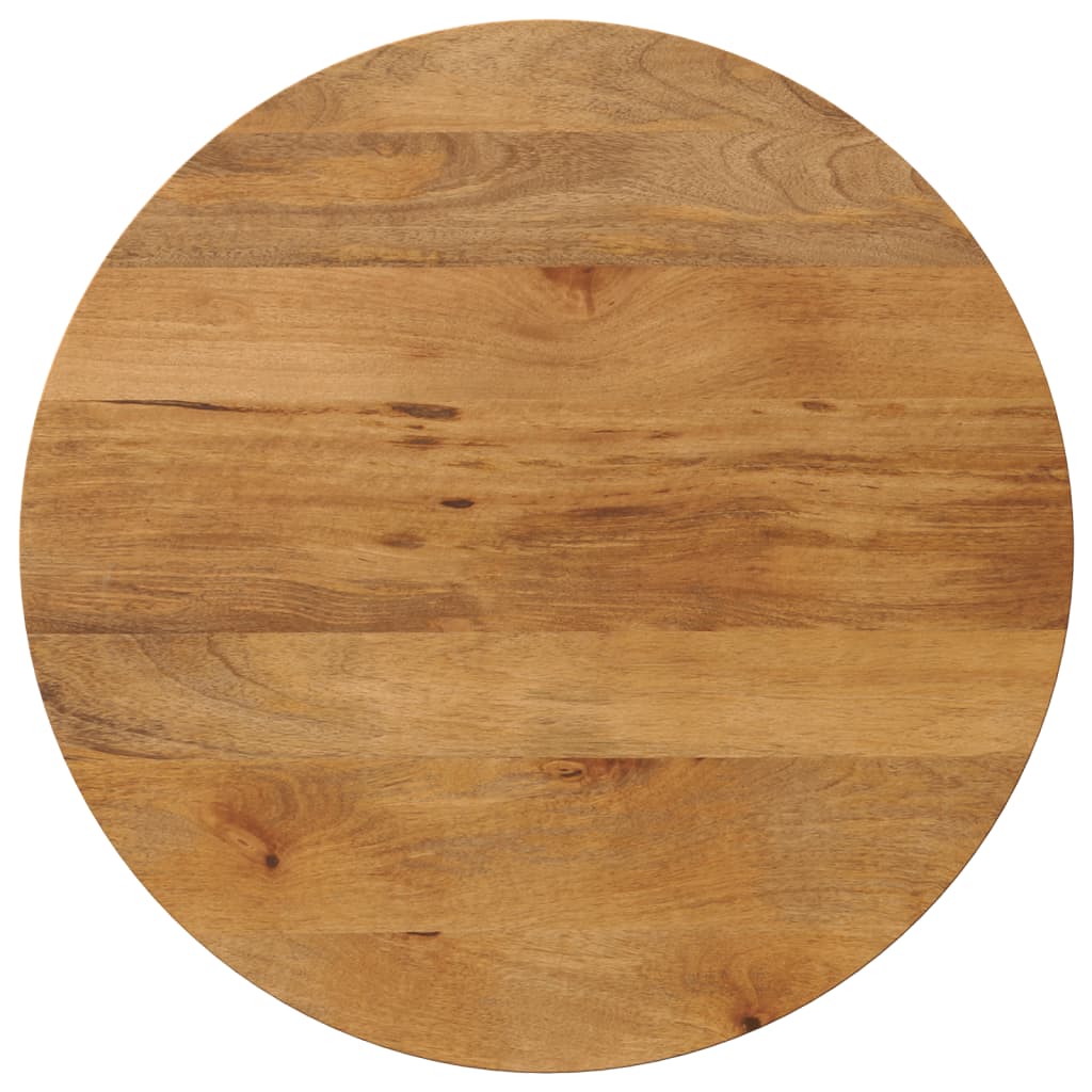Table Top Ø 80x3.8 cm Round Solid Wood Mango