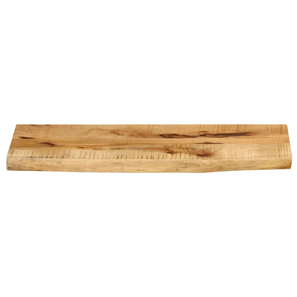Table Top 90x20x2.5 cm Live Edge Solid Wood Rough Mango