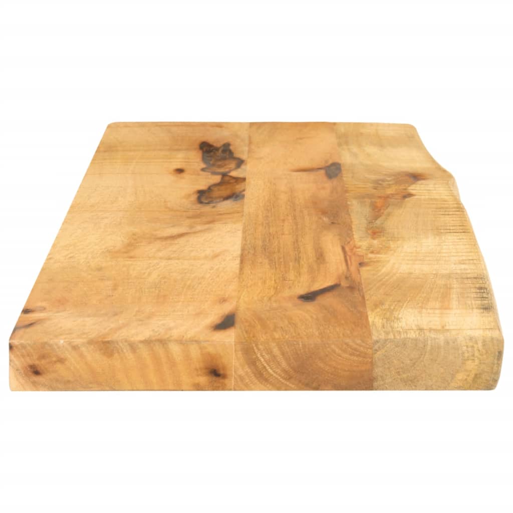 Table Top 90x20x2.5 cm Live Edge Solid Wood Rough Mango