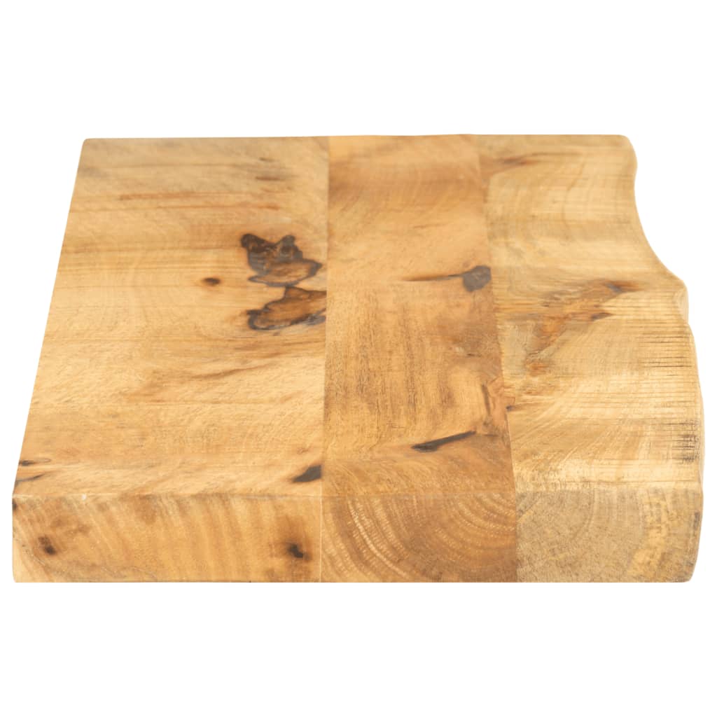 Table Top 110x20x2.5 cm Live Edge Solid Wood Rough Mango