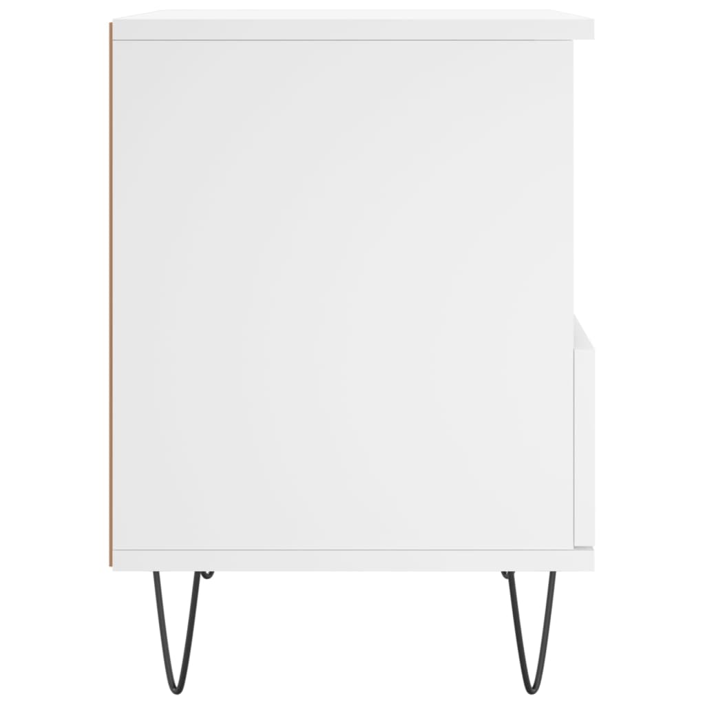 Bedside Cabinet White 40x35x50 cm Engineered Wood