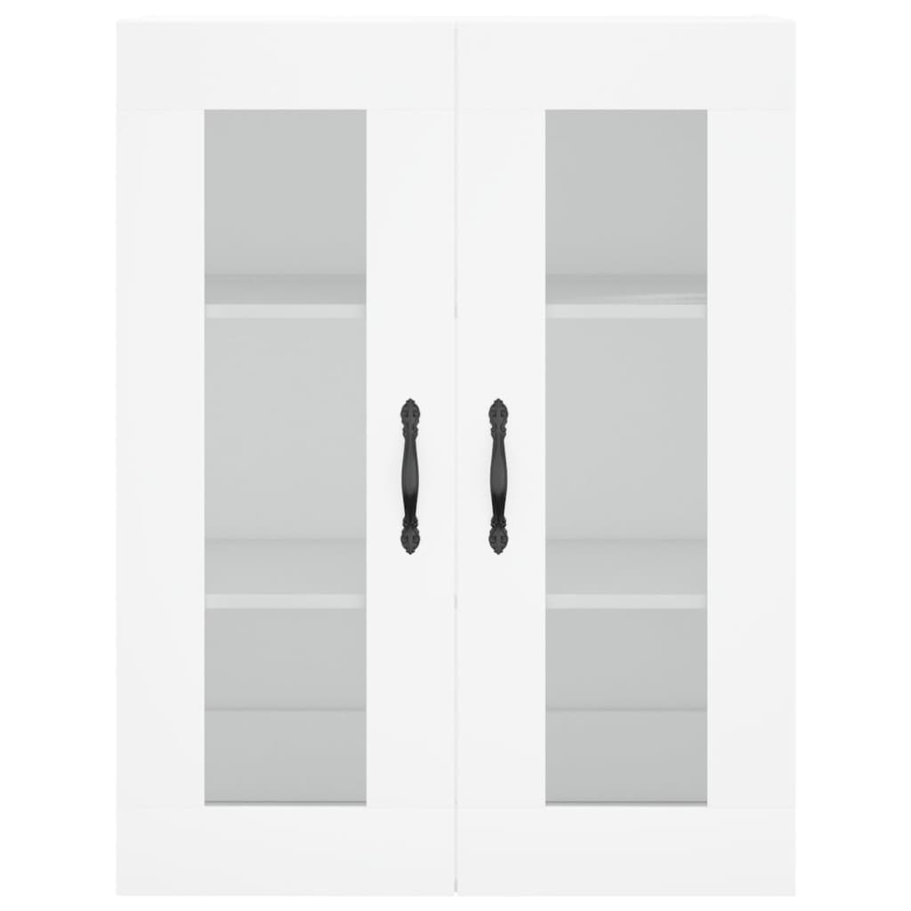 Wall Mounted Cabinet White 69.5x34x90 cm Engineered Wood