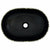 Countertop Basin Black and Blue Oval 47x33x13 cm Ceramic