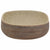 Countertop Basin Sand and Brown Oval 59x40x14 cm Ceramic