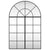 Wall Mirror Black 80x120 cm Arch Iron