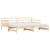 Daybed with Trundle without Mattress 90x190 cm Solid Wood