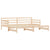 Daybed with Trundle without Mattress 90x190 cm Solid Wood