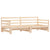 Daybed with Trundle without Mattress 90x190 cm Solid Wood