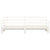 Daybed with Trundle without Mattress White 90x190 cm Solid Wood