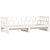 Daybed with Trundle without Mattress White 90x190 cm Solid Wood