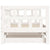 Daybed with Trundle without Mattress White 90x190 cm Solid Wood