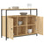 Sideboard Sonoma Oak 100x35x80 cm Engineered Wood