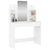 Dressing Table with Mirror White 96x39x142 cm