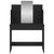 Dressing Table with Mirror Black 96x39x142 cm