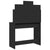 Dressing Table with Mirror Black 96x39x142 cm