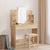 Dressing Table with Mirror Sonoma Oak 96x39x142 cm