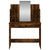 Dressing Table with Mirror Smoked Oak 96x39x142 cm