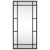 Wall Mirror Black 30x60 cm Rectangle Iron