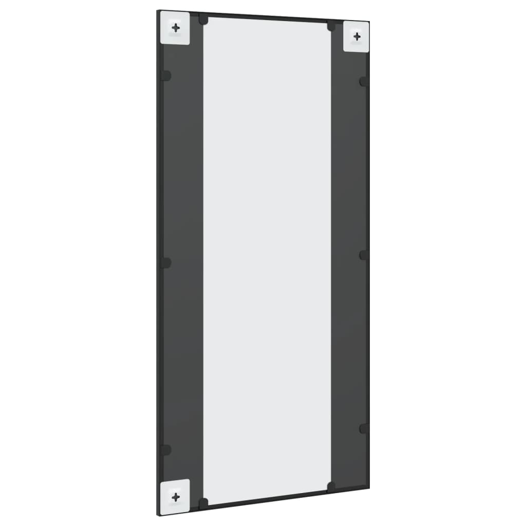 Wall Mirror Black 50x100 cm Rectangle Iron