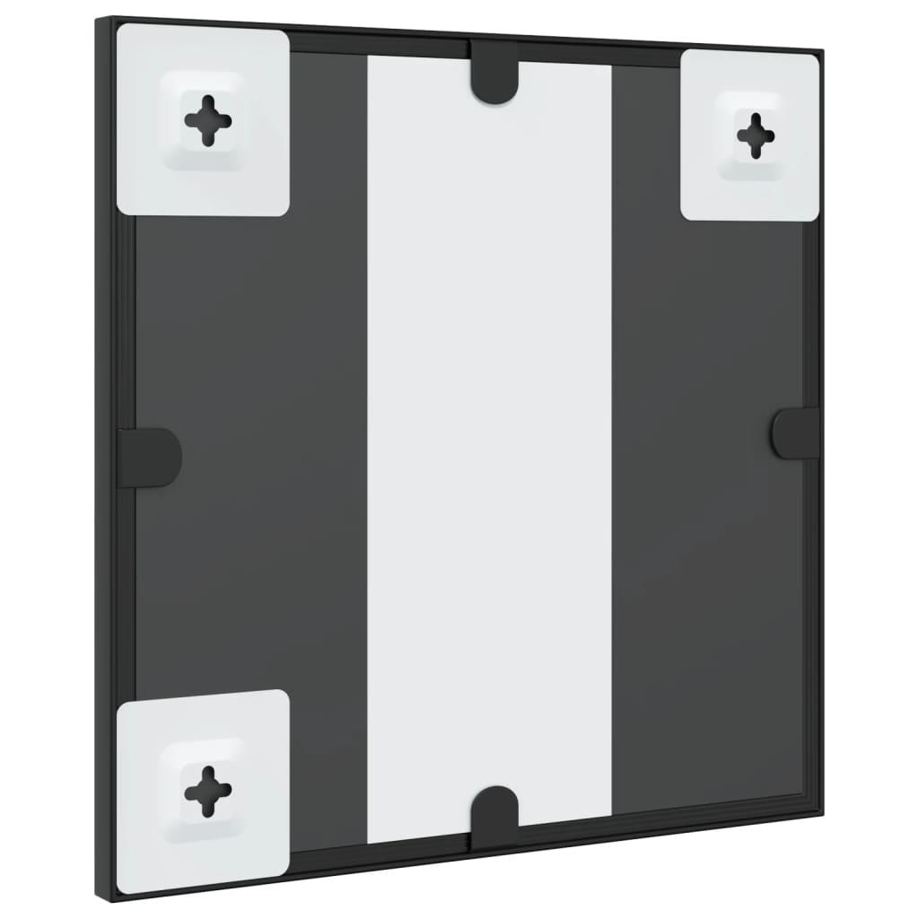 Wall Mirror Black 30x30 cm Square Iron