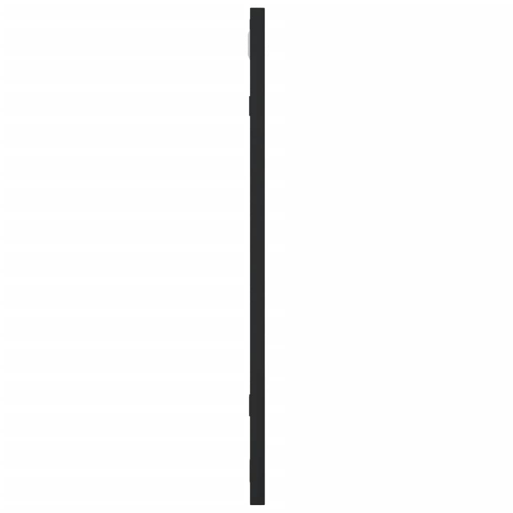 Wall Mirror Black 50x50 cm Square Iron