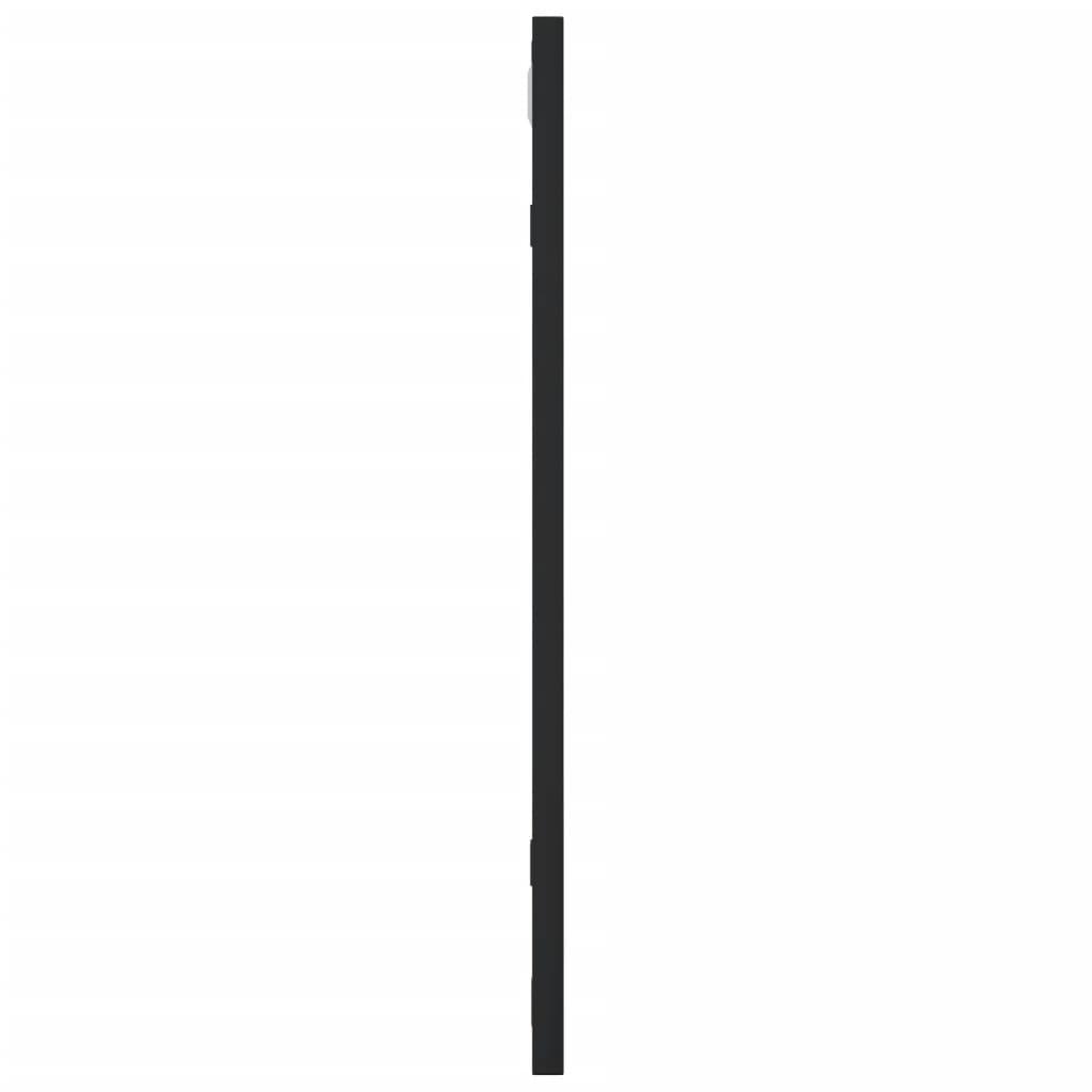 Wall Mirror Black 50x50 cm Square Iron