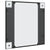 Wall Mirror Black 50x50 cm Square Iron