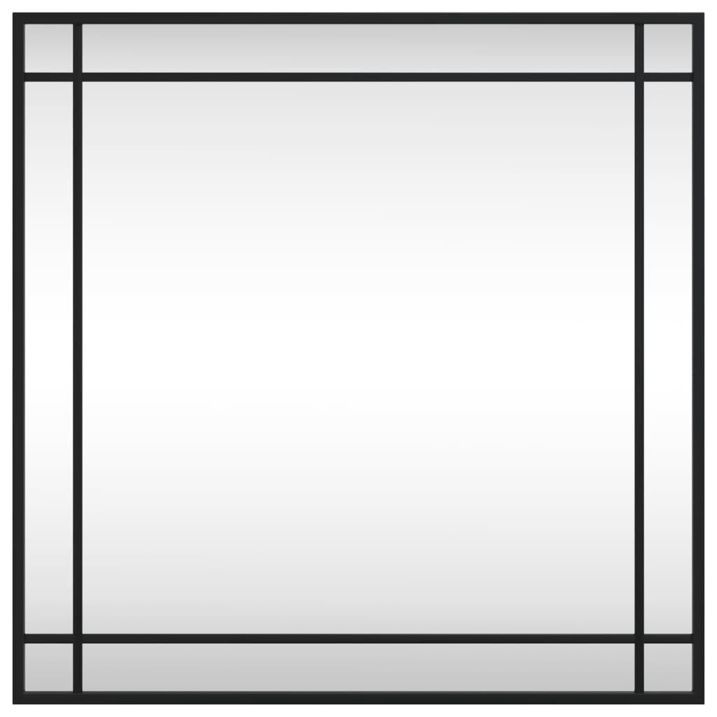 Wall Mirror Black 60x60 cm Square Iron