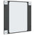 Wall Mirror Black 60x60 cm Square Iron