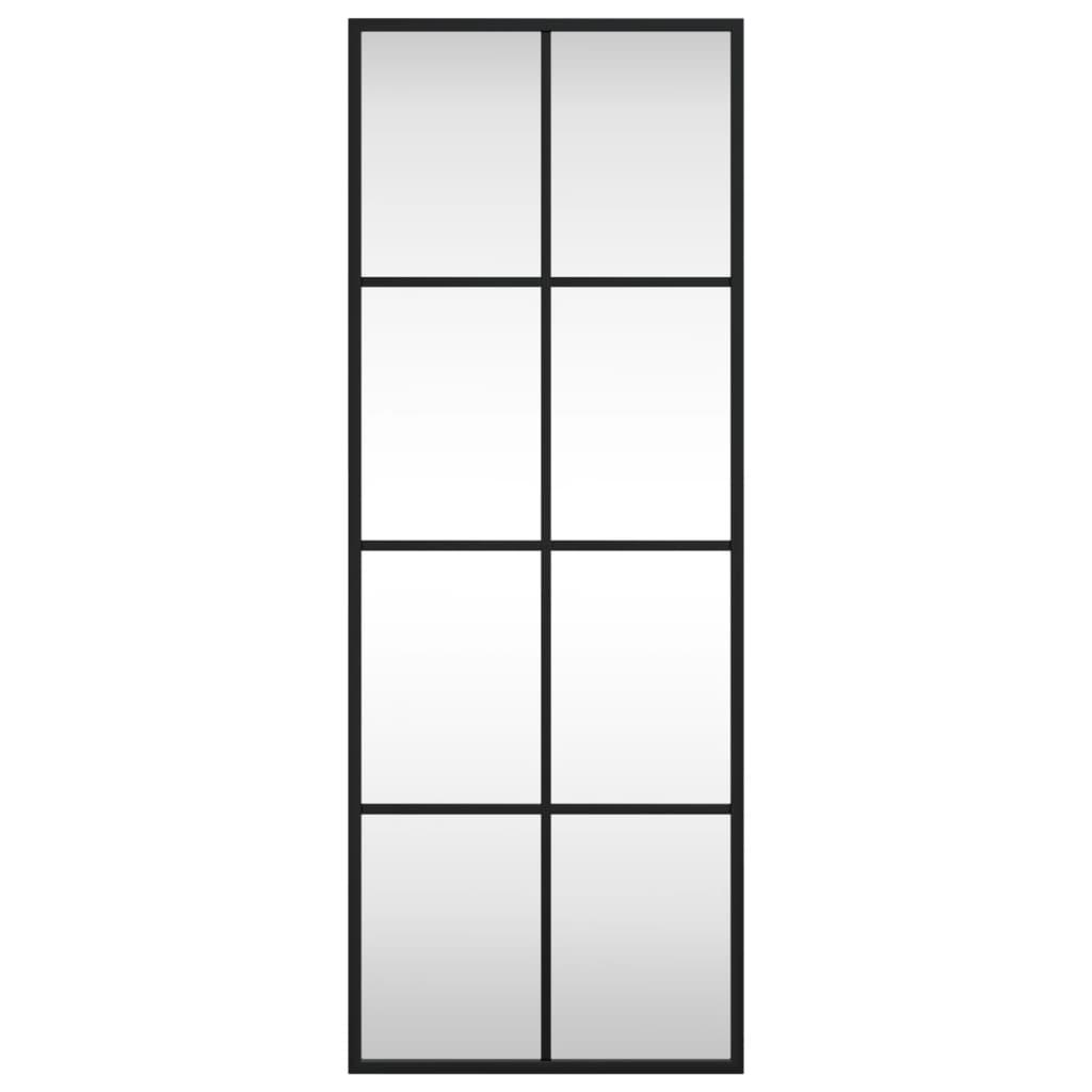 Wall Mirror Black 30x80 cm Rectangle Iron