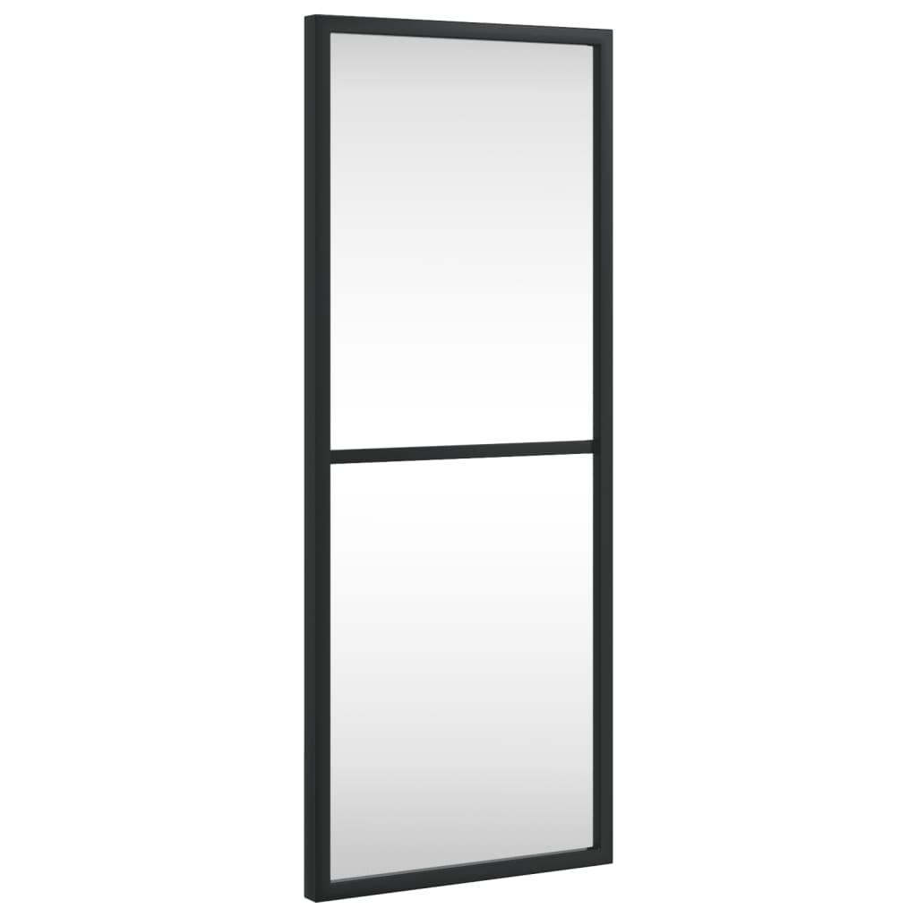 Wall Mirror Black 20x50 cm Rectangle Iron