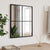 Wall Mirror Black 40x50 cm Rectangle Iron