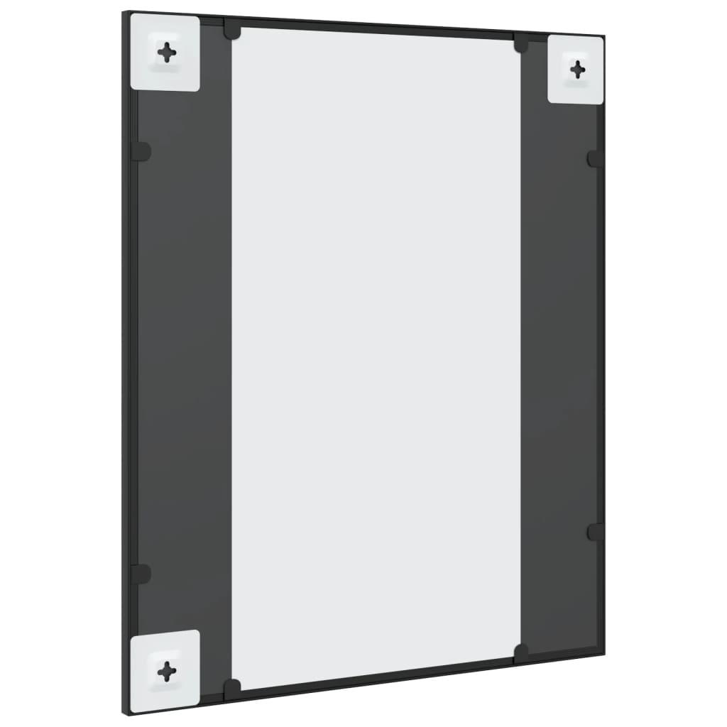 Wall Mirror Black 50x60 cm Rectangle Iron