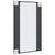 Wall Mirror Black 50x80 cm Rectangle Iron