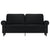 2-Seater Sofa Black 140 cm Faux Leather