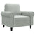 Sofa Chair Light Grey 60 cm Velvet