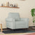 Sofa Chair Light Grey 60 cm Velvet
