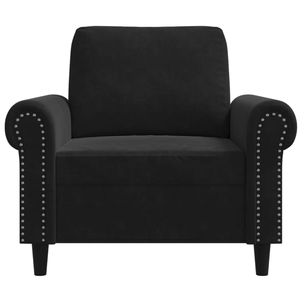 Sofa Chair Black 60 cm Velvet
