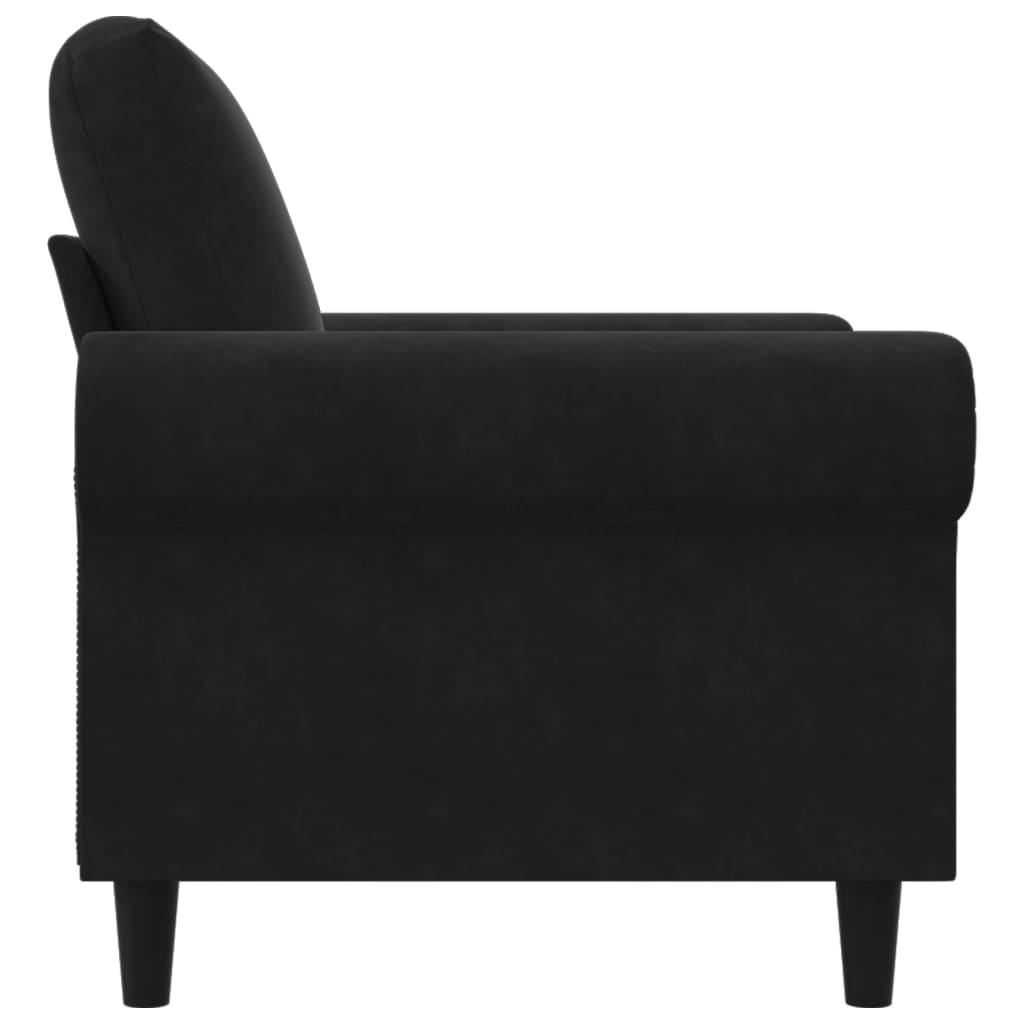 Sofa Chair Black 60 cm Velvet