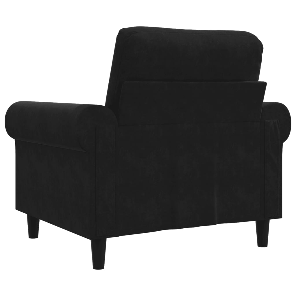 Sofa Chair Black 60 cm Velvet