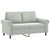 2-Seater Sofa Light Grey 120 cm Velvet