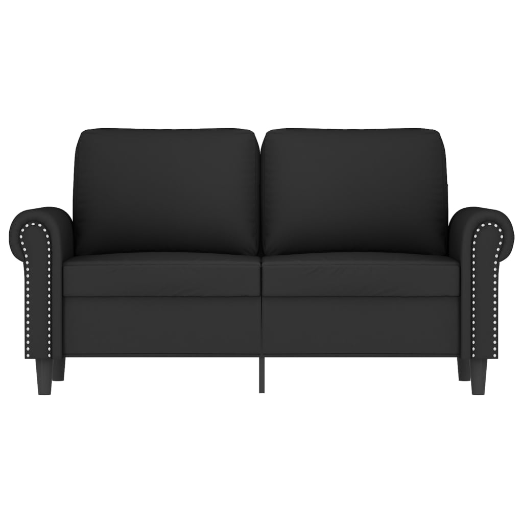 2-Seater Sofa Black 120 cm Velvet