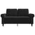 2-Seater Sofa Black 120 cm Velvet