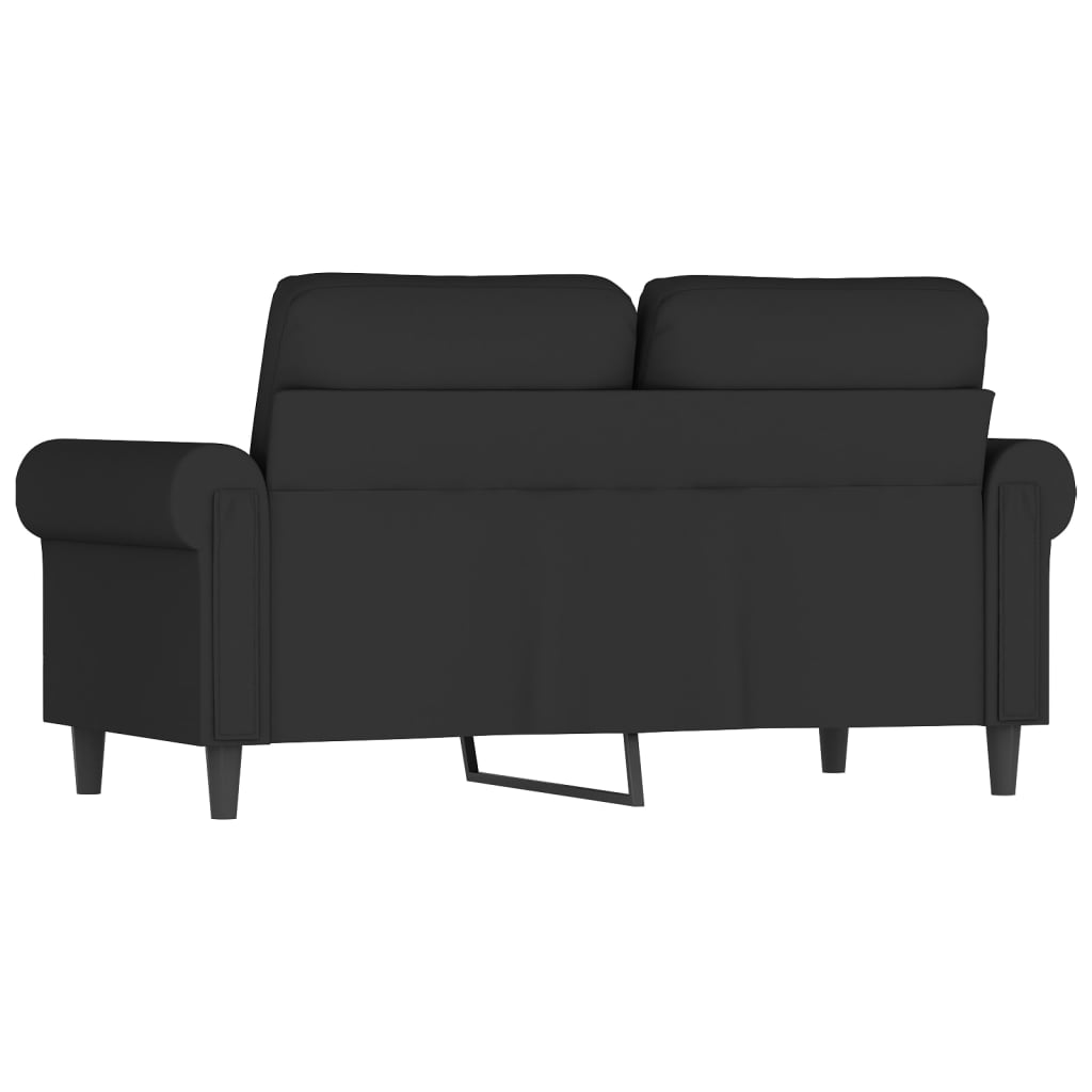 2-Seater Sofa Black 120 cm Velvet