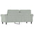 2-Seater Sofa Light Grey 140 cm Velvet