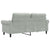 2-Seater Sofa Light Grey 140 cm Velvet