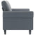 2-Seater Sofa Dark Grey 140 cm Velvet