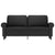 2-Seater Sofa Black 140 cm Velvet