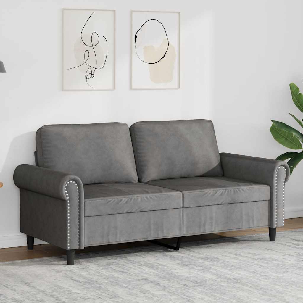 3-Seater Sofa Dark Grey 180 cm Velvet