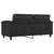 2-Seater Sofa Black 140 cm Faux Leather